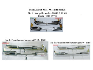 Mercedes W111 W112 Model Saloon And Coupe/Cabriolet
